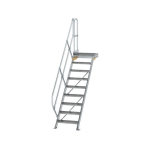 Treppe Plattform 45° Stufenbreite 600 mm 9 Stufen Munk Günzburger