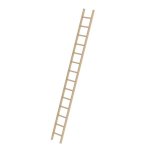Anlegeleiter Holz 14 Sprossen ohne Traverse L=4,16 m Munk Günzburger