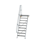 Treppe Plattform 60° Stufenbreite 800 mm 9 Stufen Munk Günzburger