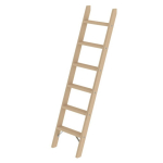 Anlegeleiter Holz 6 Stufen ohne Traverse L=1,69 m Munk Günzburger