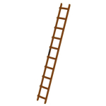 Dachleiter Holz 10 Sprossen L=2,80 m Munk Günzburger