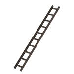 Dachleiter Braun 10 Sprossen L=2,80 m Munk Günzburger