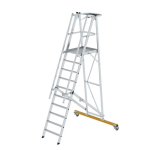 Plattformleiter Alu klappbar und fahrbar 10 Stufen H=3,35 m Munk Günzburger