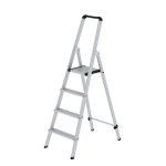 Stehleiter Alu eloxiert 4 Stufen H=1540 mm einseitig begehbar Munk Günzburger ML