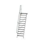 Treppe Plattform 60° Stufenbreite 800 mm 12 Stufen Munk Günzburger