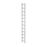 Schachtleiter Stahl feuerverz. 300 mm Lichte Weite 12 Sprossen Munk Günzburger