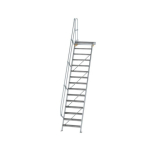 Treppe Plattform 60° Stufenbreite 800 mm 15 Stufen Munk Günzburger