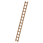 Dachleiter Holz 14 Sprossen L=3,92 m Munk Günzburger