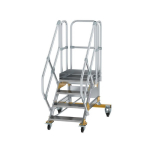 Plattformtreppe fahrbar 45° Stufenbreite 600 mm 4 Stufen Munk Günzburger