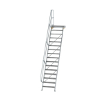 Treppe Plattform 60° Stufenbreite 800 mm 16 Stufen Munk Günzburger