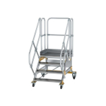 Plattformtreppe fahrbar 45° Stufenbreite 800 mm 4 Stufen Munk Günzburger