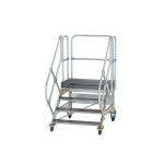 Plattformtreppe fahrbar 45° Stufenbreite 1000 mm 4 Stufen Munk Günzburger
