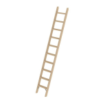 Anlegeleiter Holz 10 Stufen ohne Traverse L=2,69 m Munk Günzburger