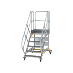 Plattformtreppe fahrbar 45° Stufenbreite 800 mm 6 Stufen Munk Günzburger
