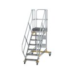 Plattformtreppe fahrbar 45° Stufenbreite 600 mm 7 Stufen Munk Günzburger