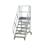 Plattformtreppe fahrbar 45° Stufenbreite 800 mm 7 Stufen Munk Günzburger