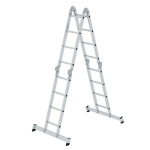 Vielzweckleiter 4 tlg. 4x4 Sprossen mit nivello Traverse Arbeitshöhe 5,85 m Munk Günzburger