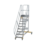 Plattformtreppe fahrbar 45° Stufenbreite 600 mm 9 Stufen Munk Günzburger