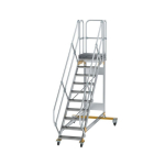 Plattformtreppe fahrbar 45° Stufenbreite 600 mm 10 Stufen Munk Günzburger