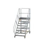 Plattformtreppe fahrbar 45° Stufenbreite 1000 mm 8 Stufen Munk Günzburger