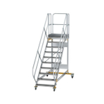 Plattformtreppe fahrbar 45° Stufenbreite 800 mm 10 Stufen Munk Günzburger