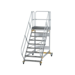 Plattformtreppe fahrbar 45° Stufenbreite 1000 mm 9 Stufen Munk Günzburger