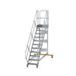 Plattformtreppe fahrbar 45° Stufenbreite 600 mm 11 Stufen Munk Günzburger
