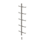Einholmleiter Edelstahl V4A 1.4571 L=1,40 m Munk Günzburger