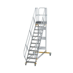 Plattformtreppe fahrbar 45° Stufenbreite 600 mm 12 Stufen Munk Günzburger