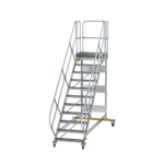 Plattformtreppe fahrbar 45° Stufenbreite 800 mm 11 Stufen Munk Günzburger