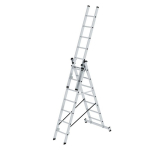 Mehrzweckleiter 3 tlg. 3x7 Sprossen mit nivello Traverse Arbeitshöhe 6,10 m Munk Günzburger