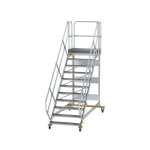 Plattformtreppe fahrbar 45° Stufenbreite 1000 mm 11 Stufen Munk Günzburger