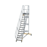Plattformtreppe fahrbar 45° Stufenbreite 600 mm 14 Stufen Munk Günzburger