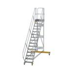 Plattformtreppe fahrbar 45° Stufenbreite 600 mm 15 Stufen Munk Günzburger