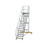 Plattformtreppe fahrbar 45° Stufenbreite 800 mm 15 Stufen Munk Günzburger