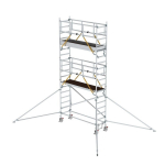Rollgerüst SG 0,75x2,45 m mit Ausleger Plattformhöhe 4,47 m Munk Günzburger