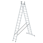 Mehrzweckleiter 2x14 Sprossen nivello Traverse 2tlg. L=7,26 m Munk Günzburger