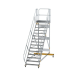 Plattformtreppe fahrbar 45° Stufenbreite 1000 mm 15 Stufen Munk Günzburger