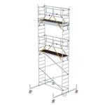 Rollgerüst SG 0,75x2,45 m m. Fahrbalken Plattformhöhe 5,78 m Munk Günzburger