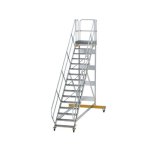 Plattformtreppe fahrbar 45° Stufenbreite 800 mm 16 Stufen Munk Günzburger