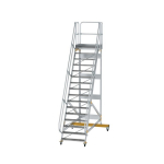 Plattformtreppe fahrbar 60° Stufenbreite 1000 mm 16 Stufen Munk Günzburger