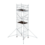 Rollgerüst 1,35x3,0 m mit Ausleger Doppel-Plattform 4,47 m Munk Günzburger