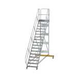 Plattformtreppe fahrbar 45° Stufenbreite 800 mm 17 Stufen Munk Günzburger