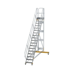 Plattformtreppe fahrbar 45° Stufenbreite 600 mm 19 Stufen Munk Günzburger