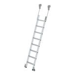 Regalleiter Alu fahrbar 8 Stufen L=2,19 m Munk Günzburger