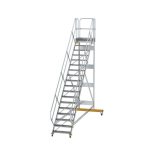 Plattformtreppe fahrbar 45° Stufenbreite 800 mm 19 Stufen Munk Günzburger