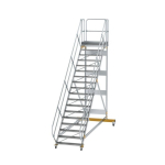 Plattformtreppe fahrbar 45° Stufenbreite 1000 mm 18 Stufen Munk Günzburger