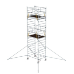 Rollgerüst SG 1,35x1,80 m mit Ausleger Doppel-Plattform 5,59 m Munk Günzburger