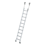 Regalleiter Alu fahrbar 10 Stufen L=2,69 m Munk Günzburger
