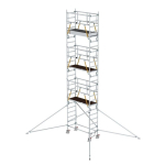 Rollgerüst SG 0,75 x 1,80 m mit Ausleger Plattformhöhe 6,43 m Munk Günzburger